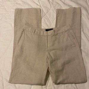 Banana Republic White/Cream Linen Pants Size 0